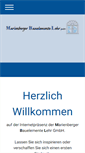 Mobile Screenshot of marienberger-bauelemente.de